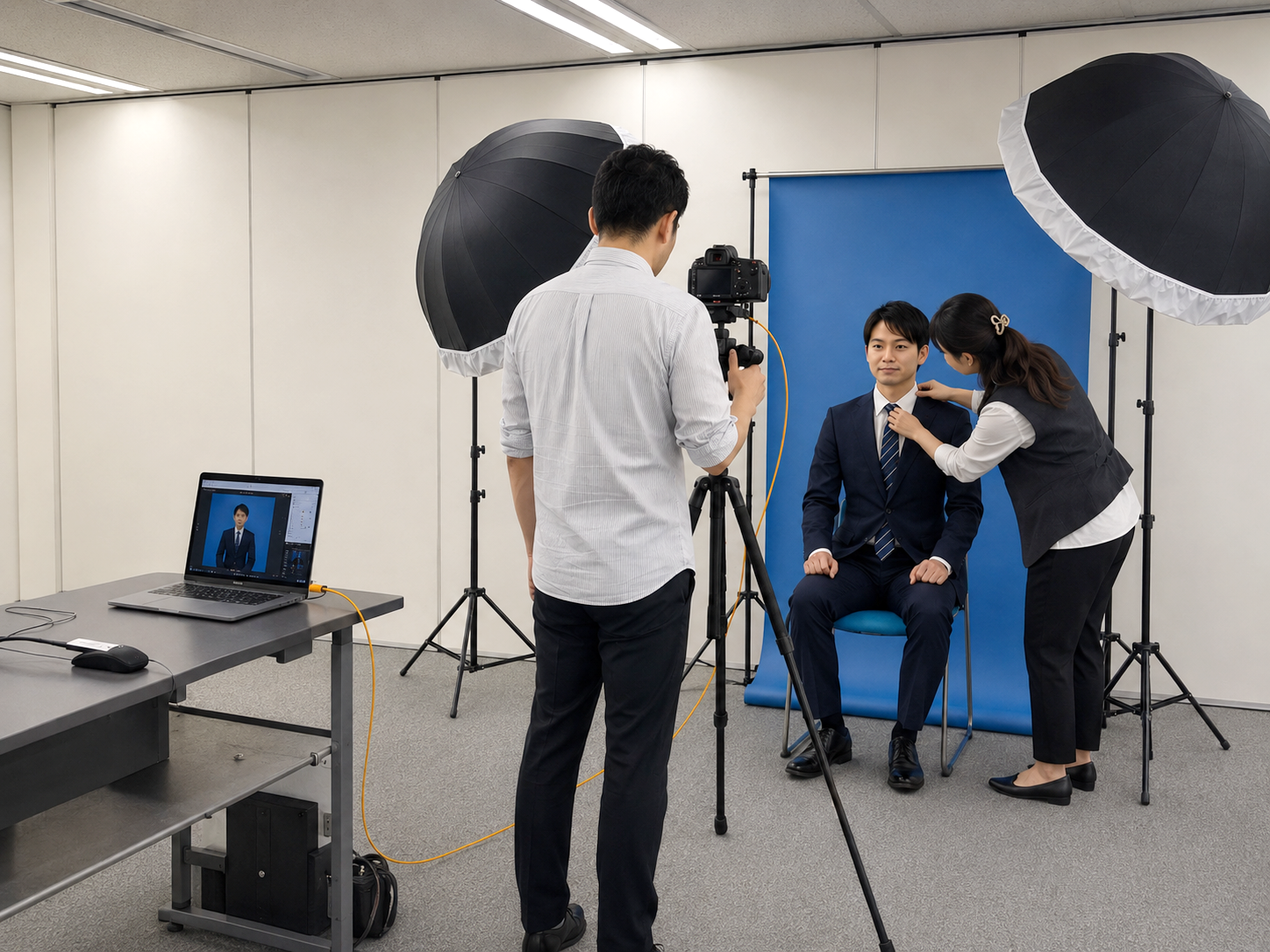 社員証 顔写真サンプル